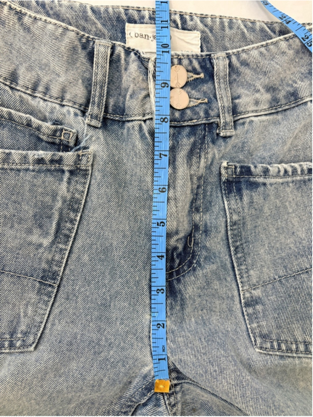 Banjara Utility Pocket Tapered Jeans Sz 24 (13”W) Light Wash EUC - Picture 8 of 9